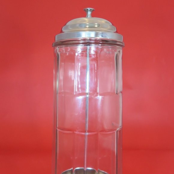 Gemco Other Vintage Gemco Thick Glass Barber Comb Straw Holder